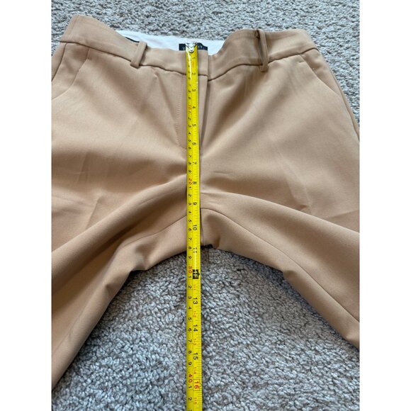 Talbots Hampshire Ankle Pant 2P Womens Straight Leg Khaki Trousers Office New - Picture 4 of 11